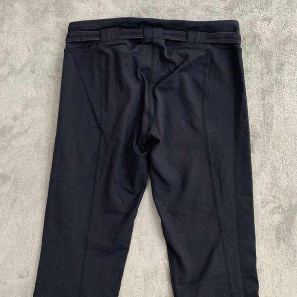 Lululemon Pants Womens Size 8 Black Belt It Out Crop Leggings Athleisure Workout - Picture 10 of 10